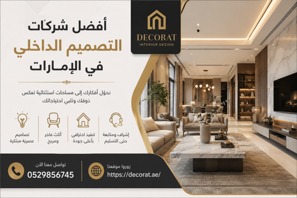 شركات التصميم الداخلي في الإمارات