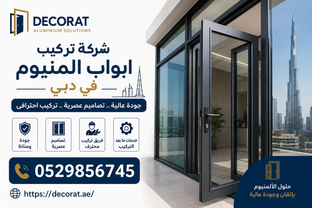 شركة تركيب ابواب المنيوم في دبي